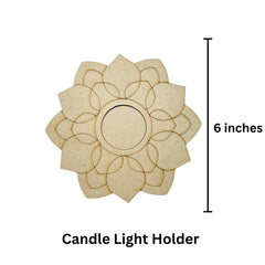 Mdf fancy shape candle holder - 375