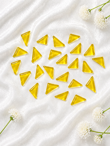 Trangle Shape Yellow Colour Mosaic Tiles-583
