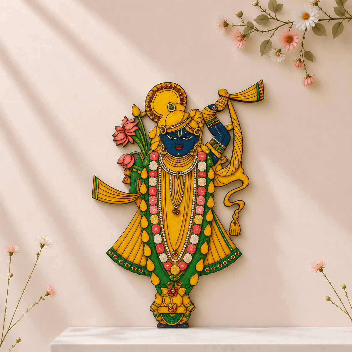 MDF Premarked shreenathji cutout-591