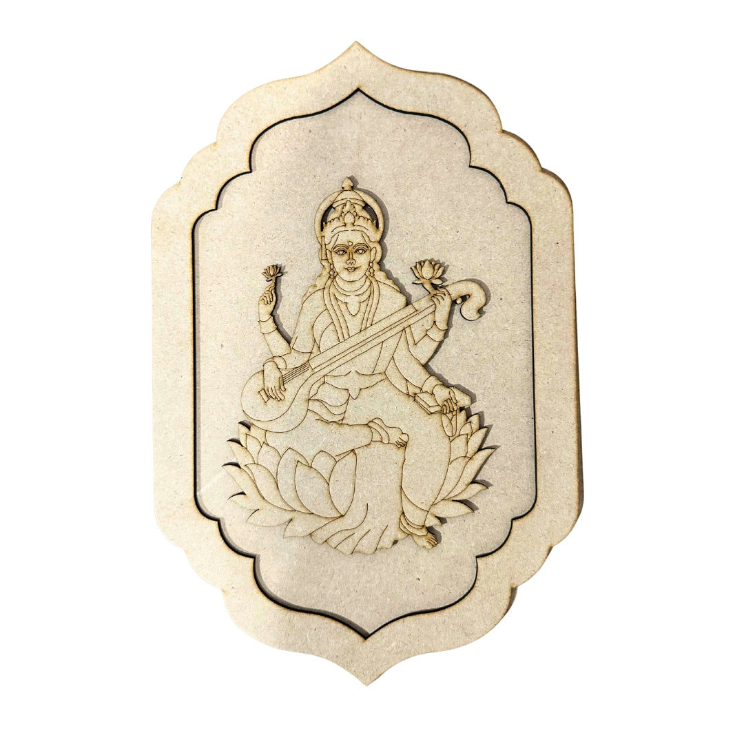 MDF Jharokha – Saraswati Maa Premarked Design-618
