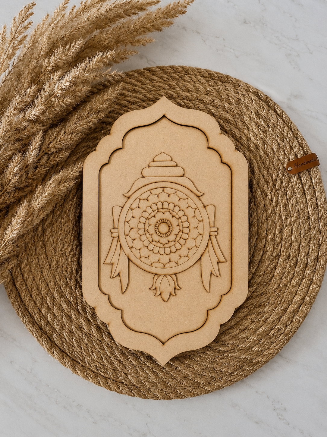 Tirupati Balaji Pre Marked  Shapes Cutout  MDF Jharokha-620