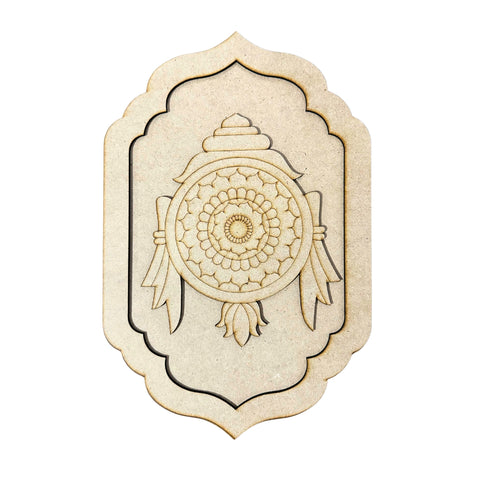 Tirupati Balaji Pre Marked  Shapes Cutout  MDF Jharokha-620