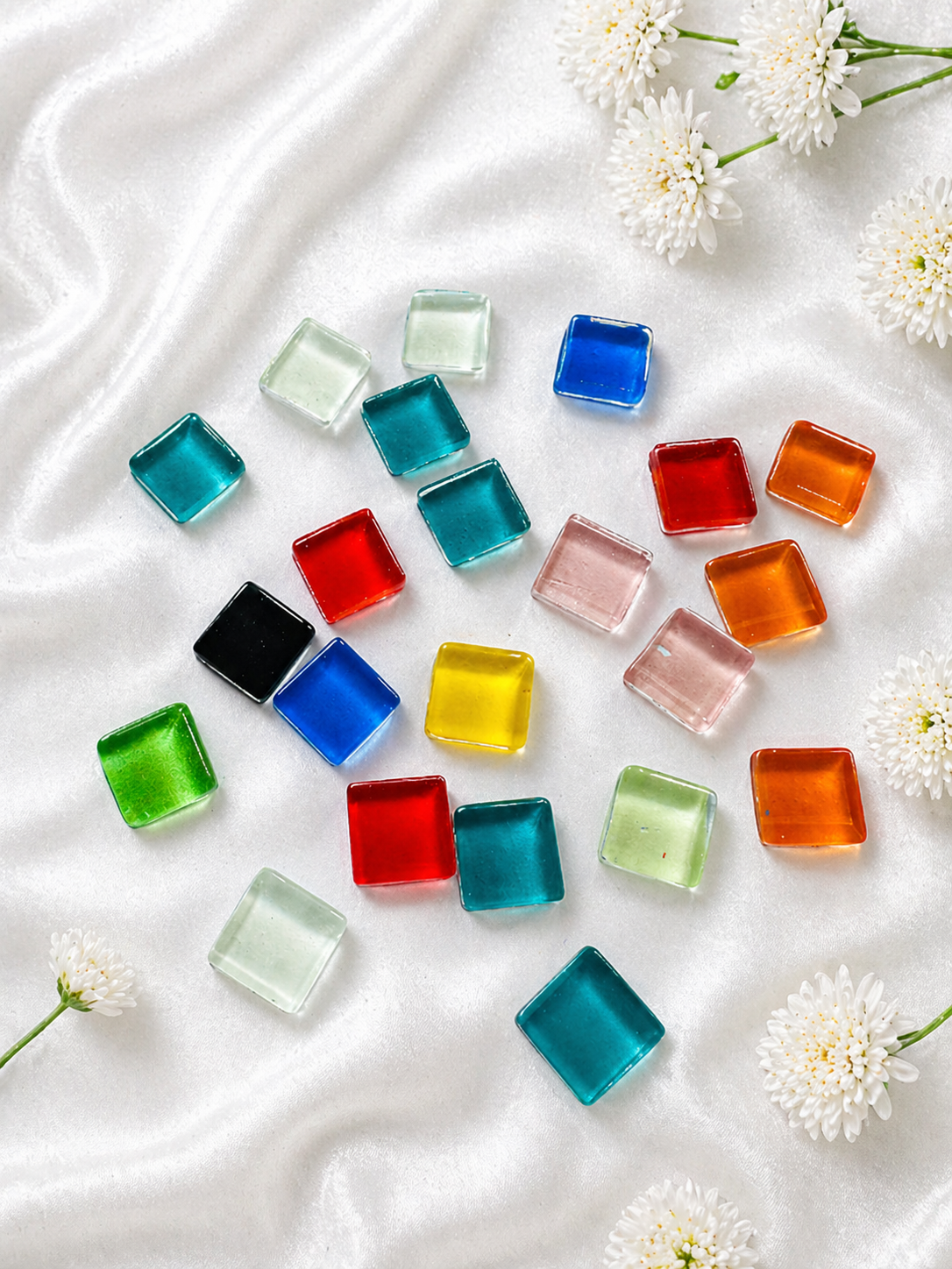 Small Size Mix Color Glass Mosaic Tiles-696
