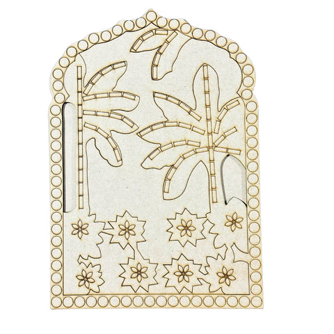 Designer Floral Jharokha  with mirrors - 623