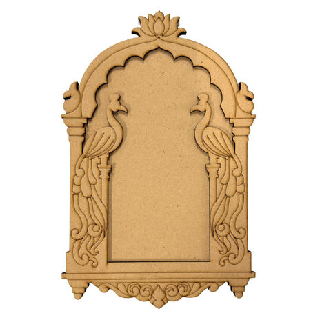 Premarked Peacock Design MDF Jharokha-685