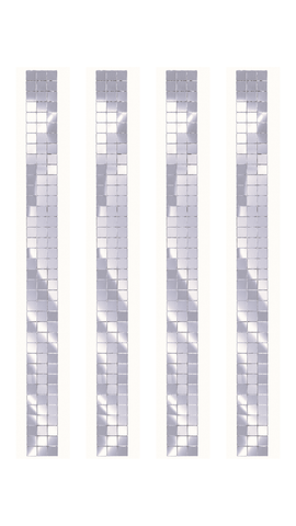 Flexible Straight Mirror Strip on Transparent Sheet for Wall Decor, Mirror Frame & DIY Home Decoration--ST-27