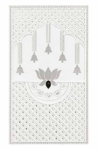 Premarked MDF Board – Lotus & Hanging Bell Design for Lippan Art-768
