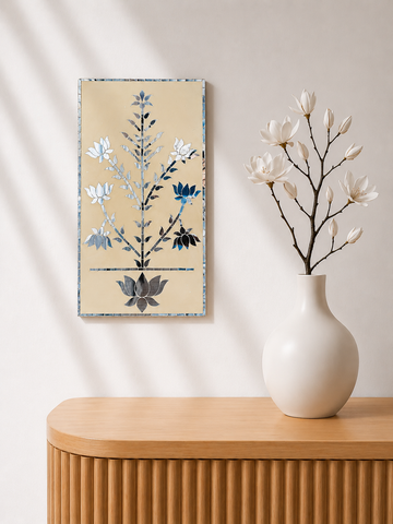 Premium Jharokha Floral Stencil with Mirror Set-702