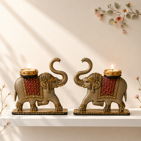 MDF Elephant Shape Decorative Stand for Home Decor-719