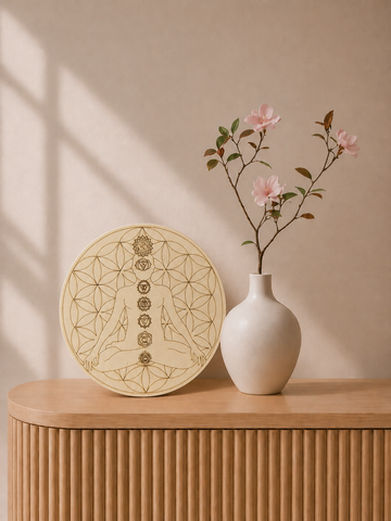 Premarked Chakra Meditation MDF Board for Lippan Art & DIY Decor-723