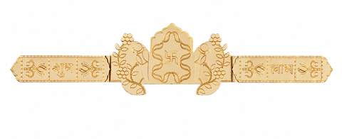 Mini Premarked MDF Shubh Labh Toran (51 Inch) for Lippan Art & Festive Decoration-771