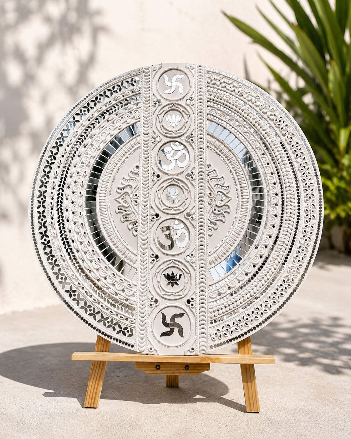 Premium Round Mandala Premarked MDF Board for Lippan Art-760