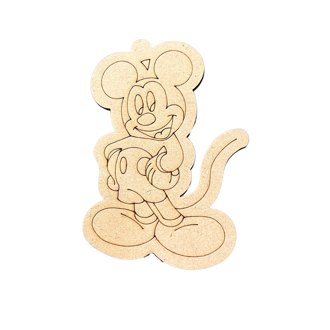 Mickey Mouse MDF Cutout - 339 (10 Piece)