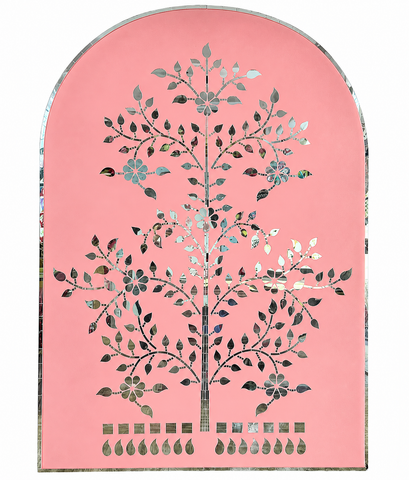 Royal Tree Mirror Backdrop (Only Mirror & Stencil) for Wedding  & Premium Event Decor-1398