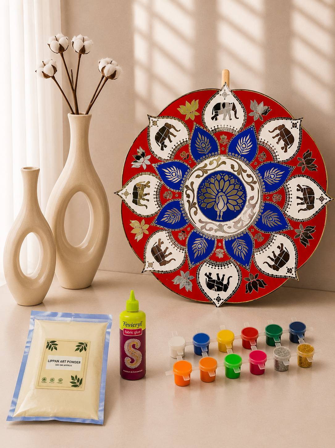 Rangoli cutout (with mirrors)-481 Mosaic kit-1600
