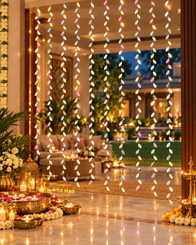 80 Inch Silver Mirror Hanging String for Resort, Home & Event Decoration-ST-11