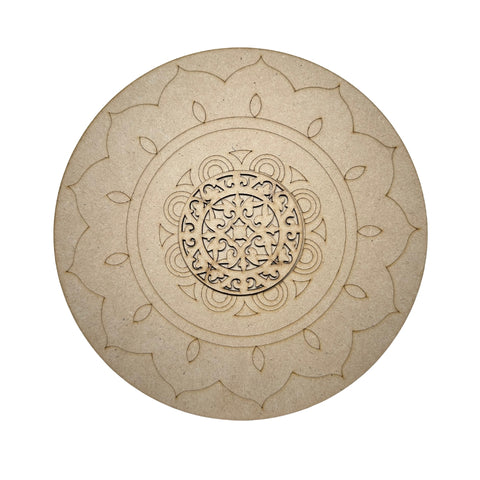 MDF Premarked Rangoli Shape-420