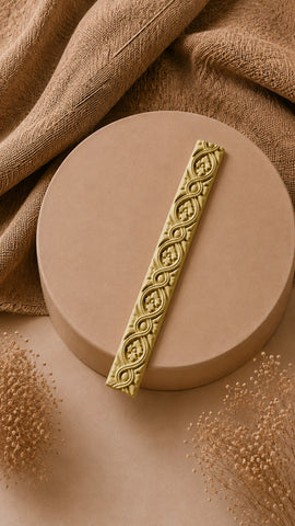 Floral Vine Clay Border Strips for Lippan Art & DIY Décor 7.2 inch- CLAY BORDER 8
