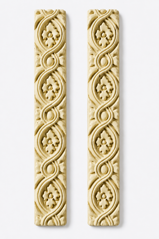 Floral Vine Clay Border Strips for Lippan Art & DIY Décor 7.2 inch- CLAY BORDER 8