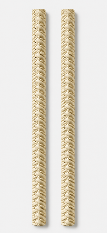 Braided Rope Pattern Clay Border Strips for Lippan Art 7 inch - CLAY BORDER 15