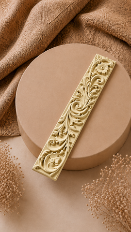 Floral Scroll Clay Border Strips for Lippan Art & DIY Décor 7.2 inch - CLAY BORDER 9