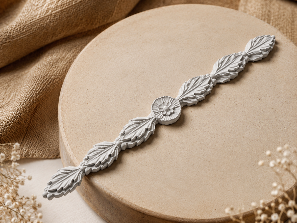 Floral Leaf Clay Border Strip for Lippan Art & Wall Decor - CLAY BORDER 1
