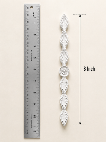 Floral Leaf Clay Border Strip for Lippan Art & Wall Decor - CLAY BORDER 1