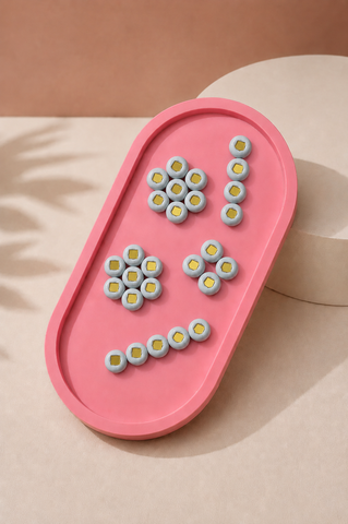 Clay Beads for Lippan Art & Mirror Work | Multiple Shapes & Piece Options