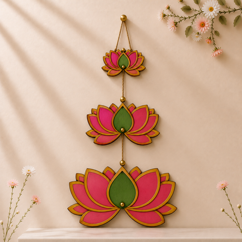 MDF Premarked lotus cutouts (with hole)-452