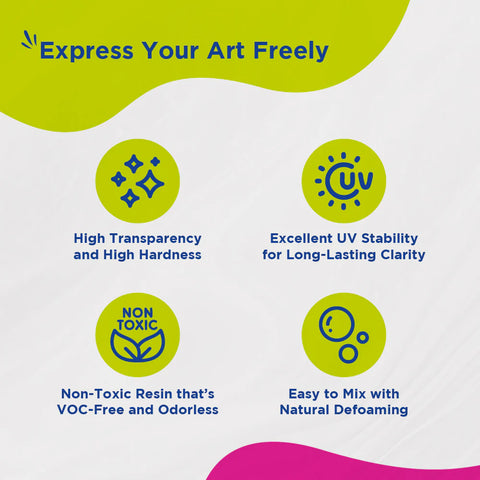 Fevicryl Ultra Clear Resin Kit Crystal Epoxy for DIY Art -622