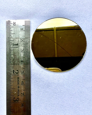 Golden round shape mirror for art (4mm to 50mm)