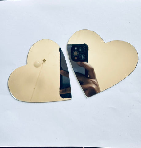 Heart shape fancy mirror H-100