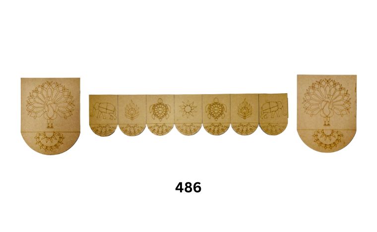 Mdf Toran for decoration with mirror-486