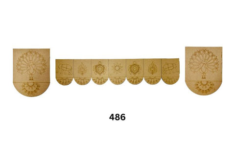 Mdf Toran for decoration with mirror-486