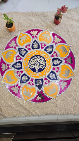 Rangoli cutout (with mirrors)-481