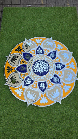 Rangoli cutout (with mirrors)-481