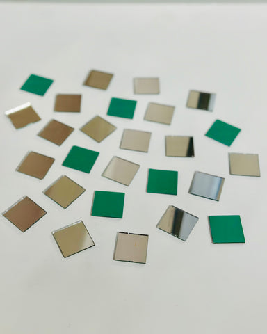 Square shape silver mirrors for art 4mm to 60mm