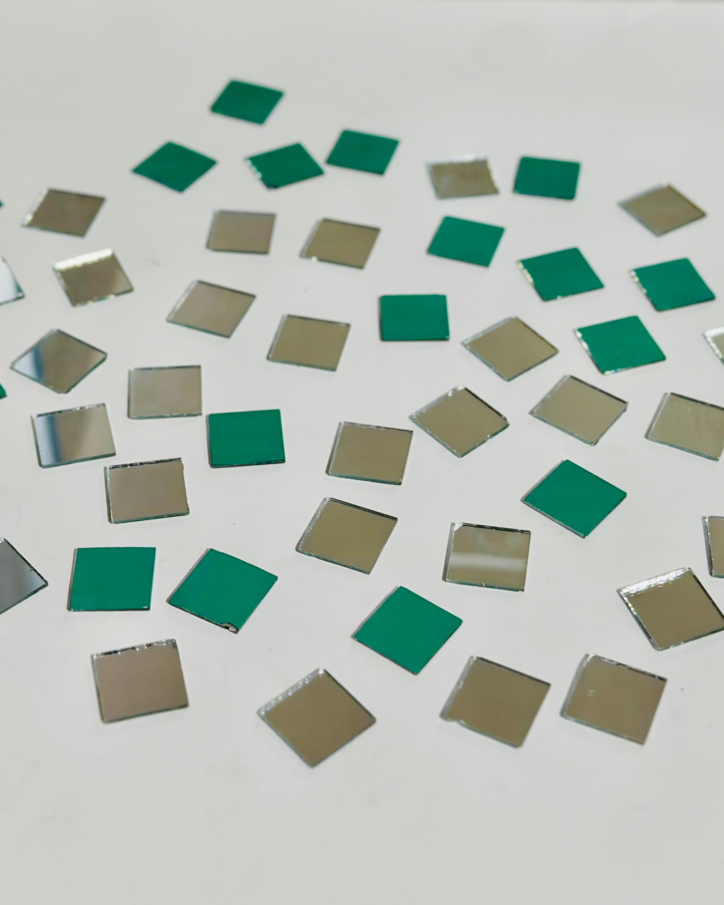 Square shape silver mirrors for art 4mm to 60mm