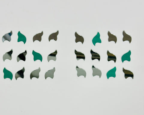 Fancy shape silver mirror 100gm