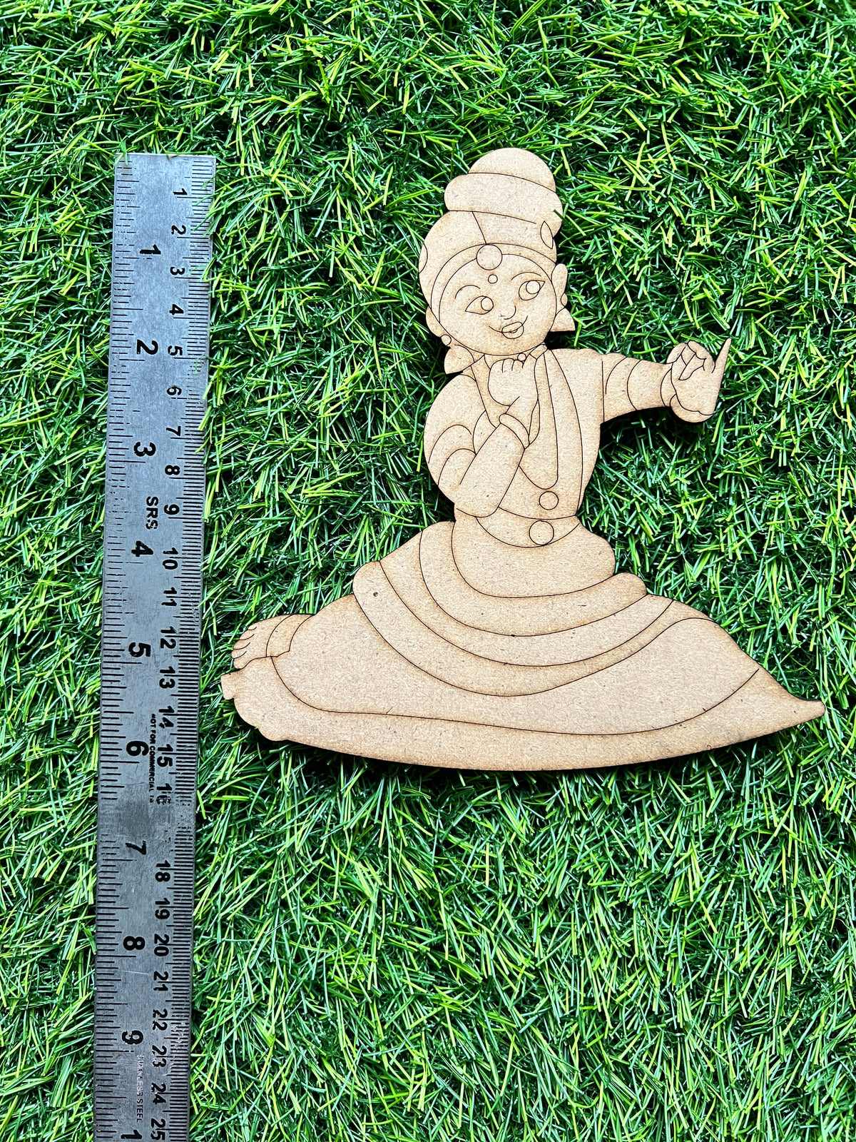 Mdf bharatanatyam dance girl shape-145