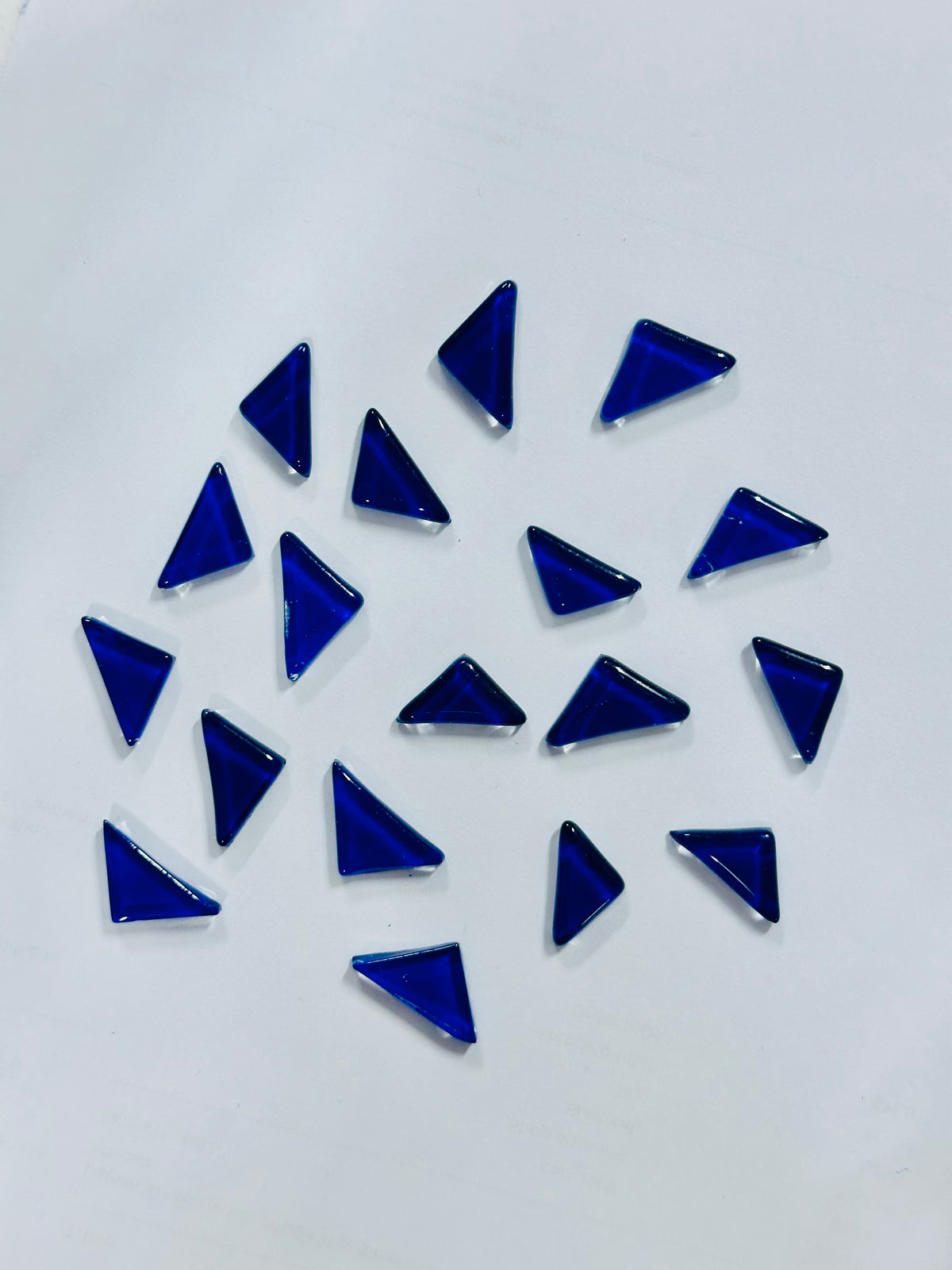 Trangle Shape Blue Colour Mosaic Tiles-584