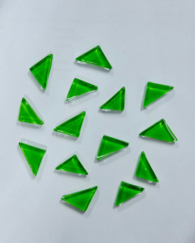 Trangle Shape Green Colour Mosaic Tiles-585