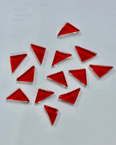 Trangle Shape Red Colour Mosaic Tiles-582