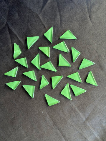 Trangle Shape Green Colour Mosaic Tiles-585