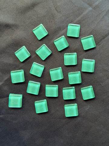 Glossy Square Emerald Green  Color Mosaics Tiles-573