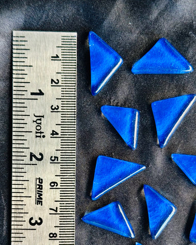 Trangle Shape Blue Colour Mosaic Tiles-584