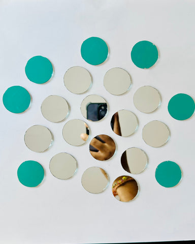 Round shape silver mirrors for art (4mm To 60mm)