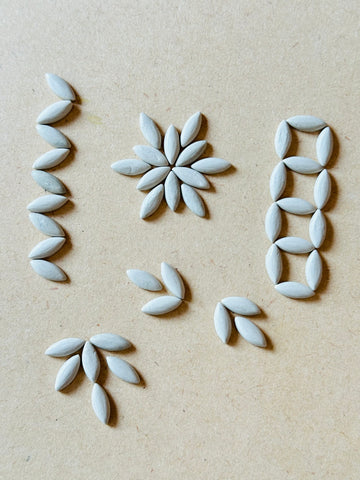 Clay Beads for Lippan Art & Mirror Work | Multiple Shapes & Piece Options