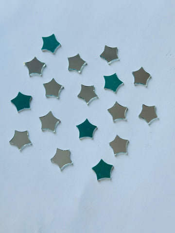 Fancy Star Shape Silver Mirror - 1437