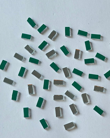 Rectangular shape silver mirrors for art